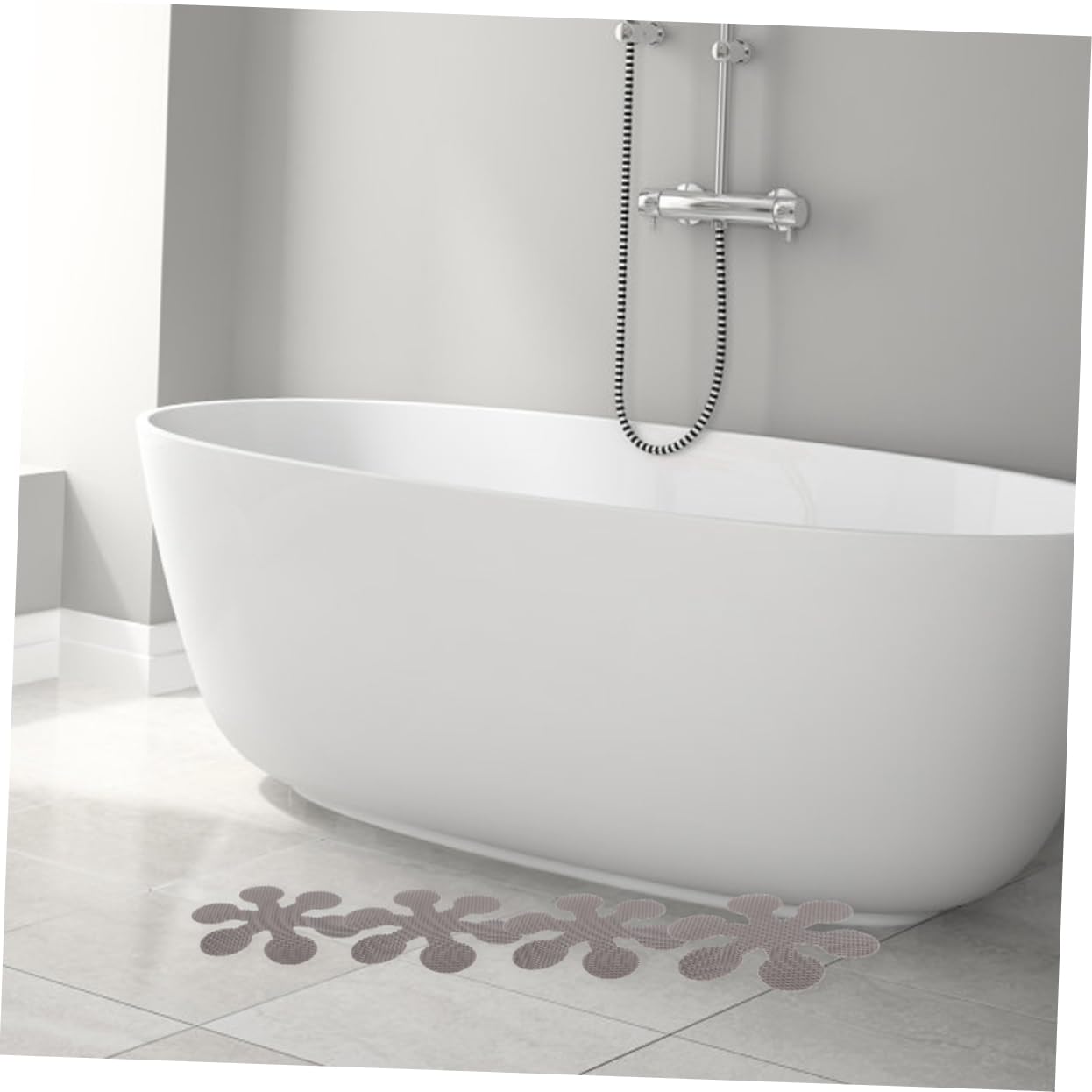 Alipis 5 Series Pegatinas Antideslizantes para Bañera Calcomanías De Ducha No Antideslizante Bañera Antideslizantes Bañera Pegatinas Antideslizantes para El Hogar Peva Grey 20 Piezas X 5