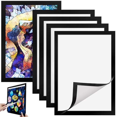 20 Magnet Bilderrahmen Schwarz - Kreative Fototaschen Für Kühlschrank & Whiteboard