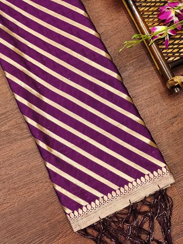 Image of DEVANGI Women's Banarasi Silk Unstitched Salwar Suit Dress Material With Dupatta
