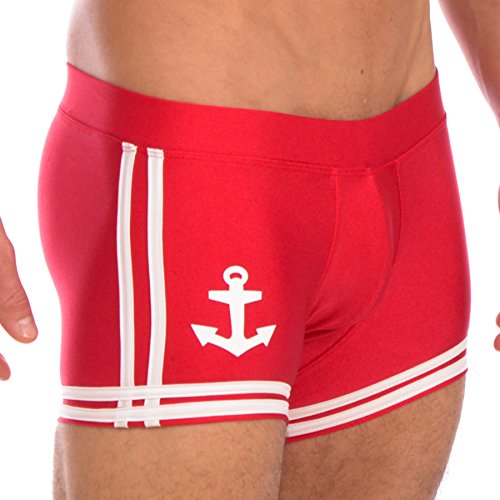 Gary Majdell Sport Men's New Sailor Boxer Square Cut Swimsuit Brief2