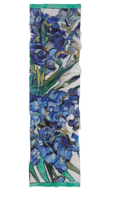 Metropolitan Museum of Art, 'Van Gogh Irises' Oblong Silk Scarf, 64 Inches x 16.5 Inches4