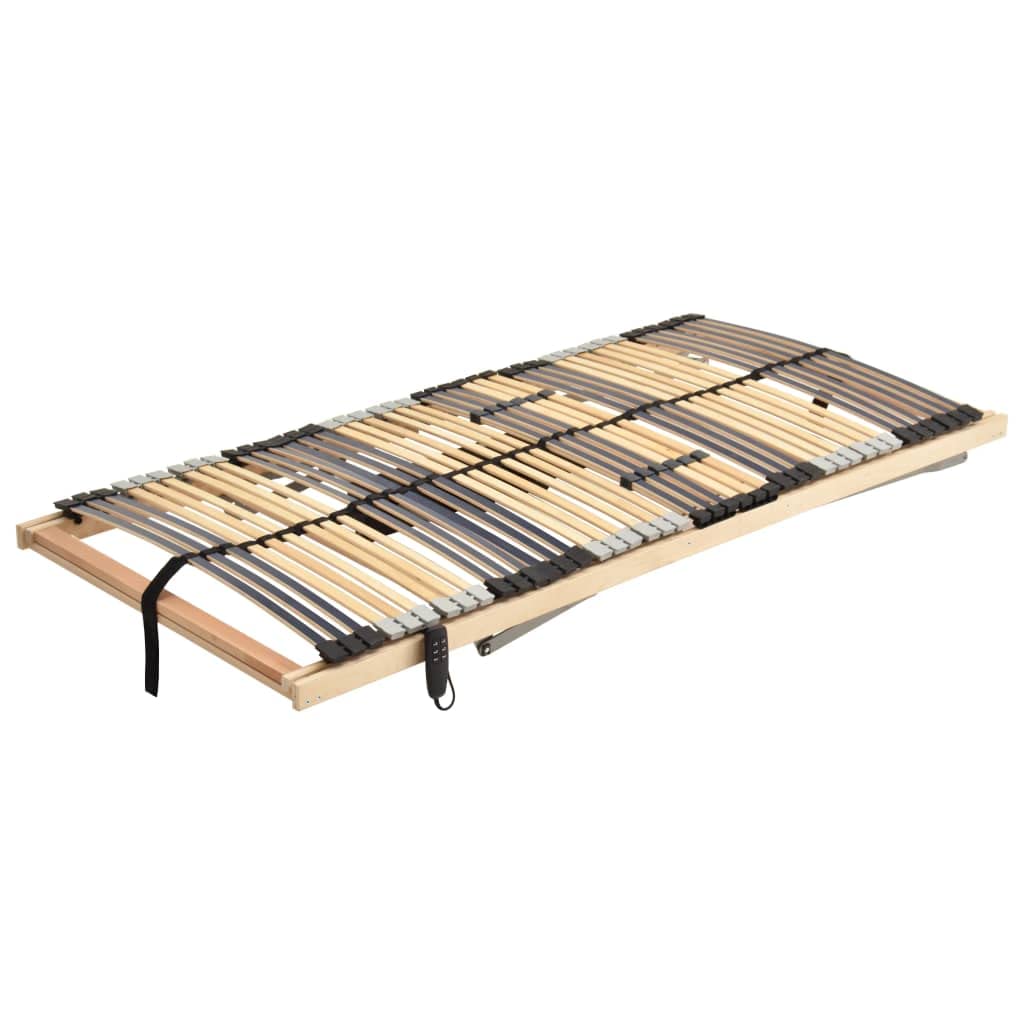 Bukowe regulowane elektrycznie 7 stref 80 x 200 cm Brąz