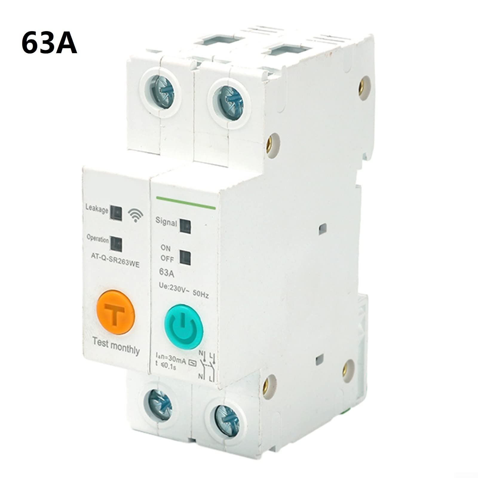 63A WIFI Interruttore per Ewelink APP WIFI Interruttore Intelligente 2P 63A DIN ​Rail Smart Switch Remote
