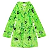 Minecraft Boys' Bathrobe, Green Creeper, 8