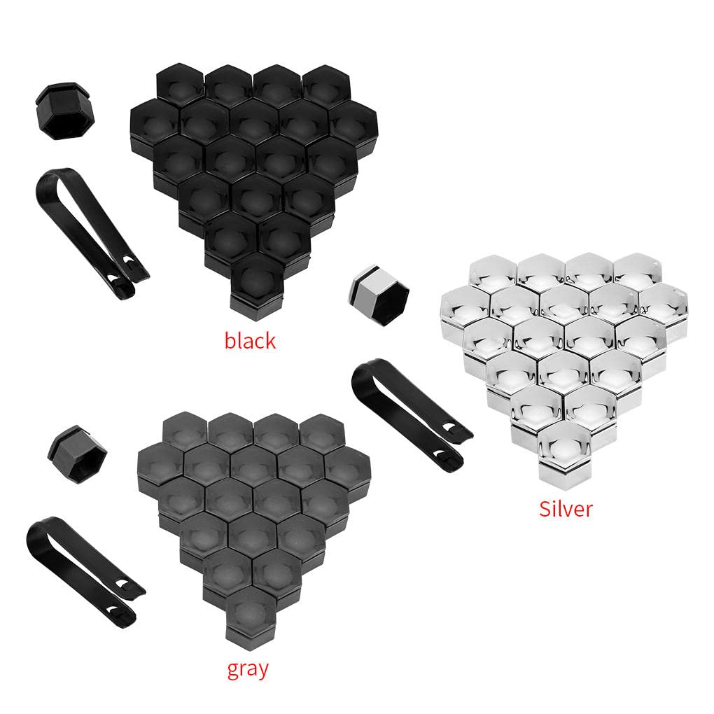 Wielmoerkapjes 27mm Grijs - GM Tuningparts