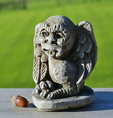 Statue gargouille ailée | Pierre reconstituée mythique de jardin Cover