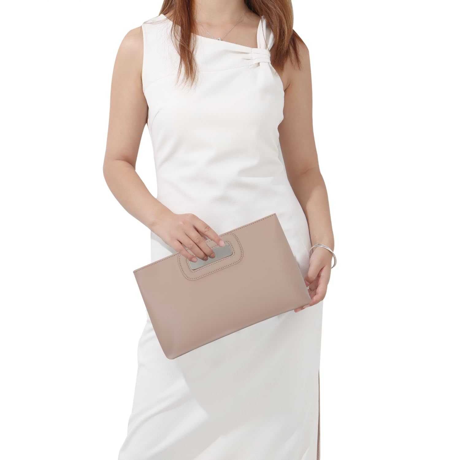 EVEOUT Pochette in Pelle da Donna Clutch da Sera con Catena per Matrimonio Festa Elegante Borse a tracolla per Partito Quotidiana