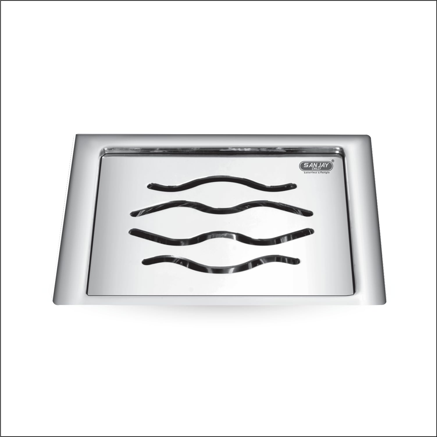 Floor Drainer Square Wave Golden Series (5x5 INCH) Floor Drain Jali 304 Grade Stainless Steel Kitchen Floor Trap Anti Cockroach & Insects Long Lasting for Bathroom-image-40