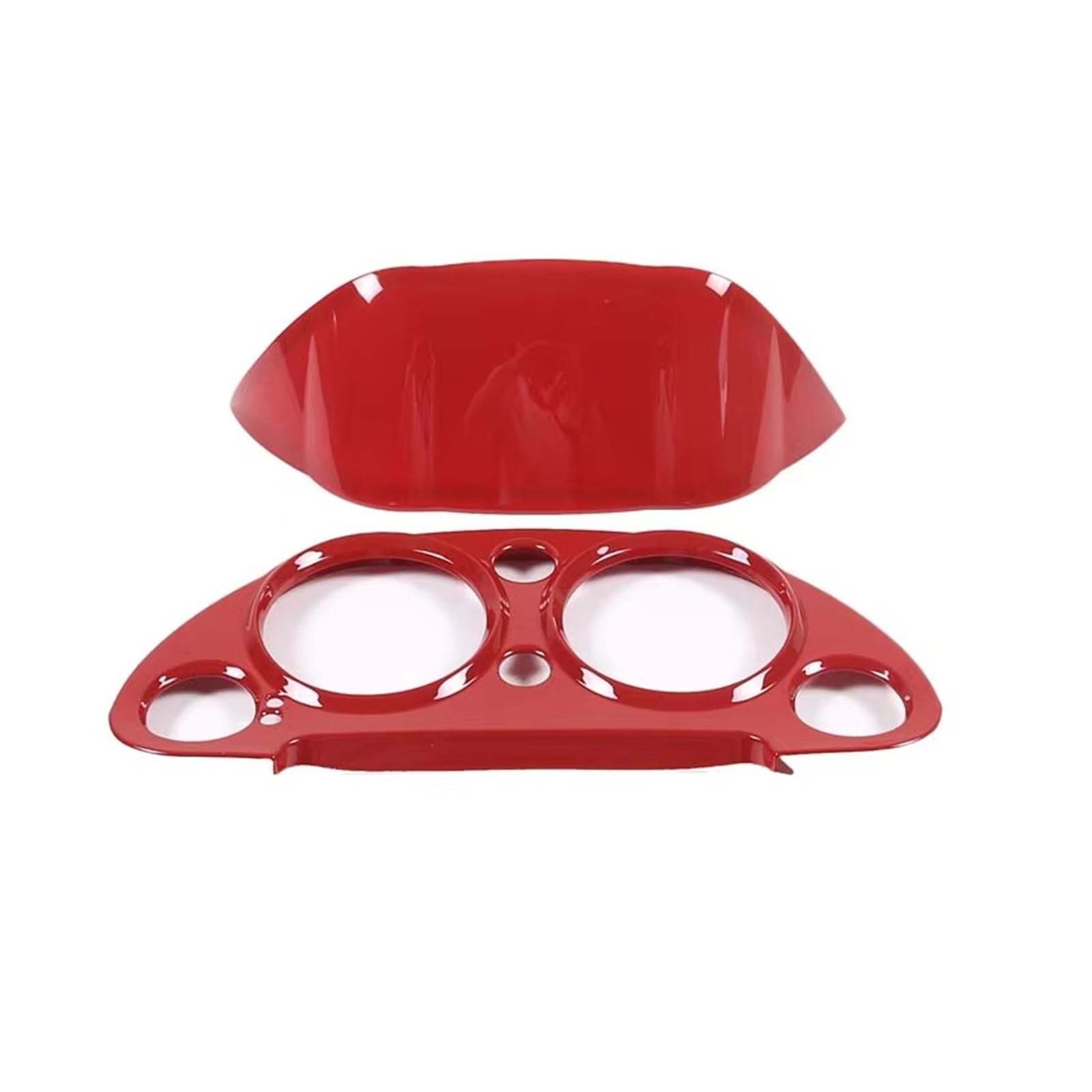 for Mitsubishi for Eclipse 2006 2007 2008 2009 2010 2011 Car Dashboard Tachometer Panel Decorative Cover Sticker Car Interior Mouldings(Red)
