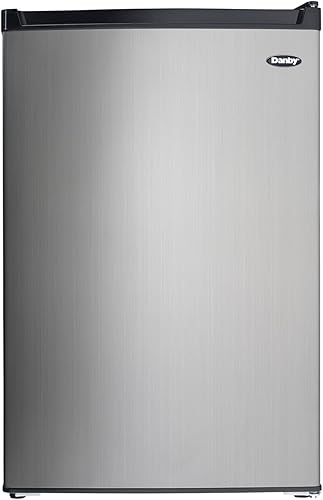 Danby DCR045B1BSLDB 4.5 cu. pies Frigorífico compacto con verdadero congelador en acero inoxidable