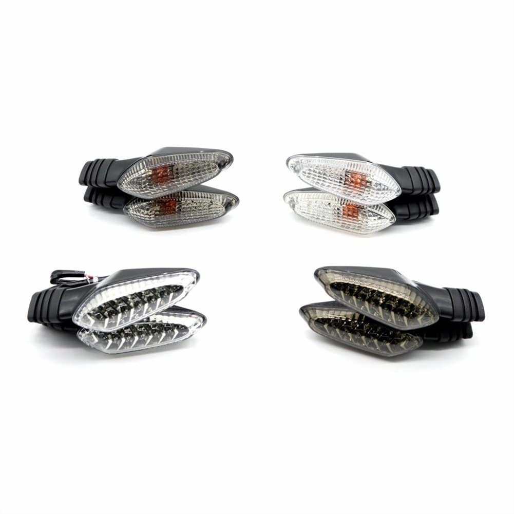 lámpara Intermitente led para Ducati 1199/899 Panigale/Hypermotard 820 821 Lámpara De Giro De La Lámpara De Parpadeo De Motocicleta Luz De Señal De Giro Trasero (Color : LED Dark Grey)