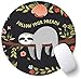 AOKSUNOVA Mauspad Mousepad Mauspad mit Motiv Kawaii 20 x 20 cm Schwarz