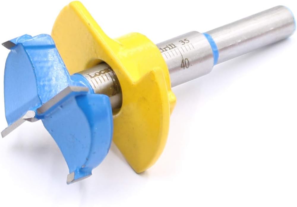 Hinge Boring Bit 35mm Forstner Bit Tungsten Carbide With Adjustable Cup For Different Depth On Woodworking