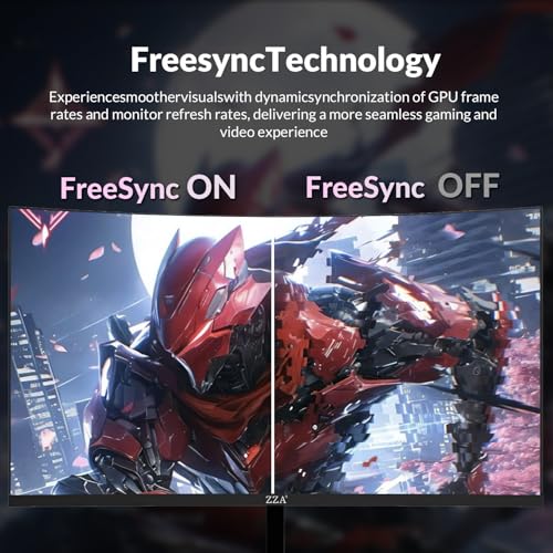Image of 24inch Gaming Monitor, 1080P Computer Monitor, AMD FreeSync, Low Motion Blur, Eye Care for Home Office & PS5, DisplayPort & HDMI, VESA Wall Mount - Black