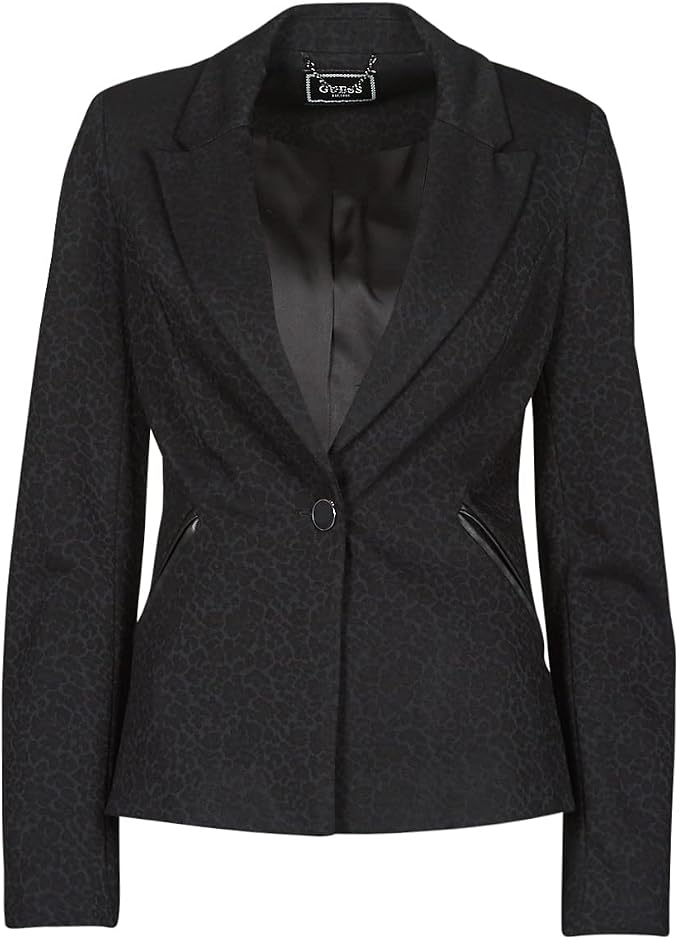 Guess Speranza Blazer W1YN83 KAQA2 Leopard Black Combo (M) : Amazon.it: Moda