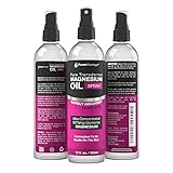 Pure Magnesium Oil Spray - LEAST ITCHY and Highest Potency - ONE 12fl. Oz Transdermal Magnesium Oil - Used for Joint Pain, Sore Muscles, Insomnia, Restless Leg Syndrome, Headaches and more - Made in USA