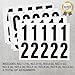2 inch Self Adhesive Numbers for Mailbox, House Numbers, Reflective Mailbox Number, Trash Cans Number, for Outside, 60 PCS (Black/White)