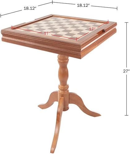 Miniatura 7 de Game Table - Reversible Tabletop with Chess and Backgammon Gameboards - Game Room Furniture by Trademark Games