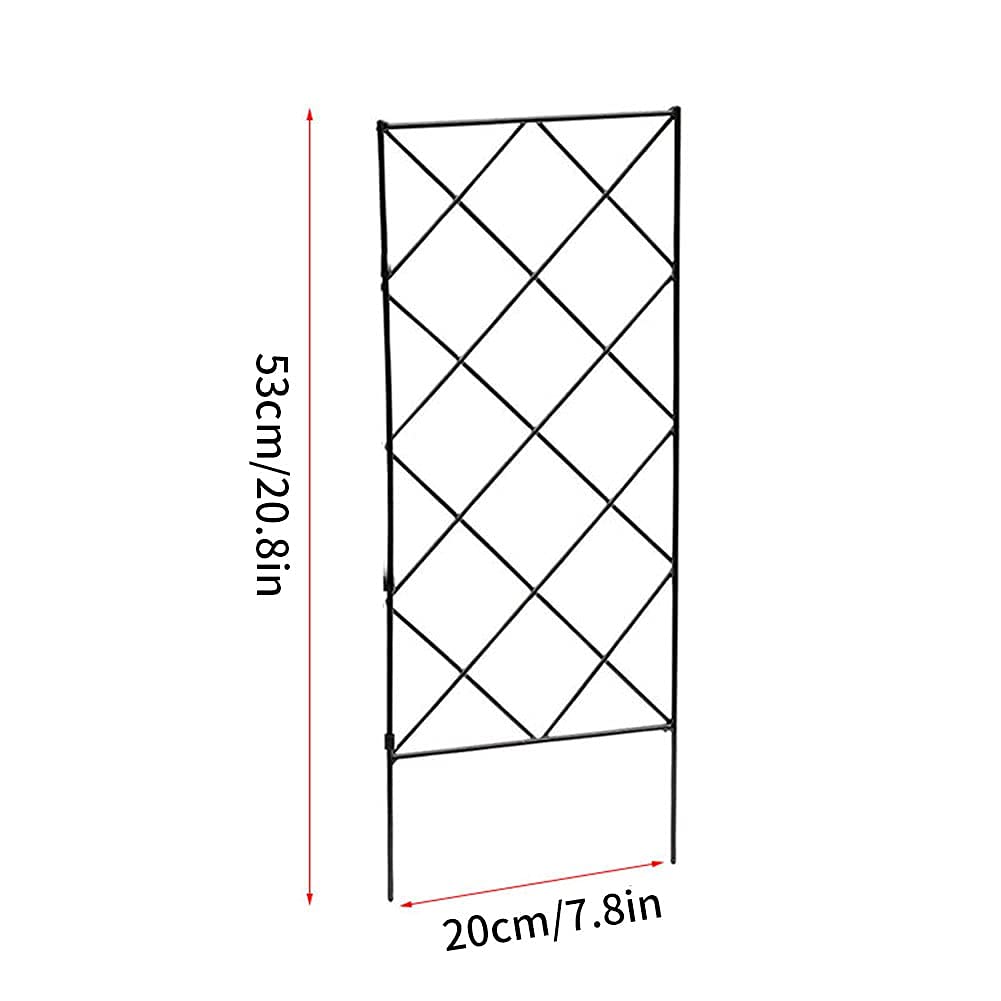 Metalen trellisframe voor klimplanten, vrijstaande ondersteuning voor rozenstruiken, gegalvaniseerde constructie