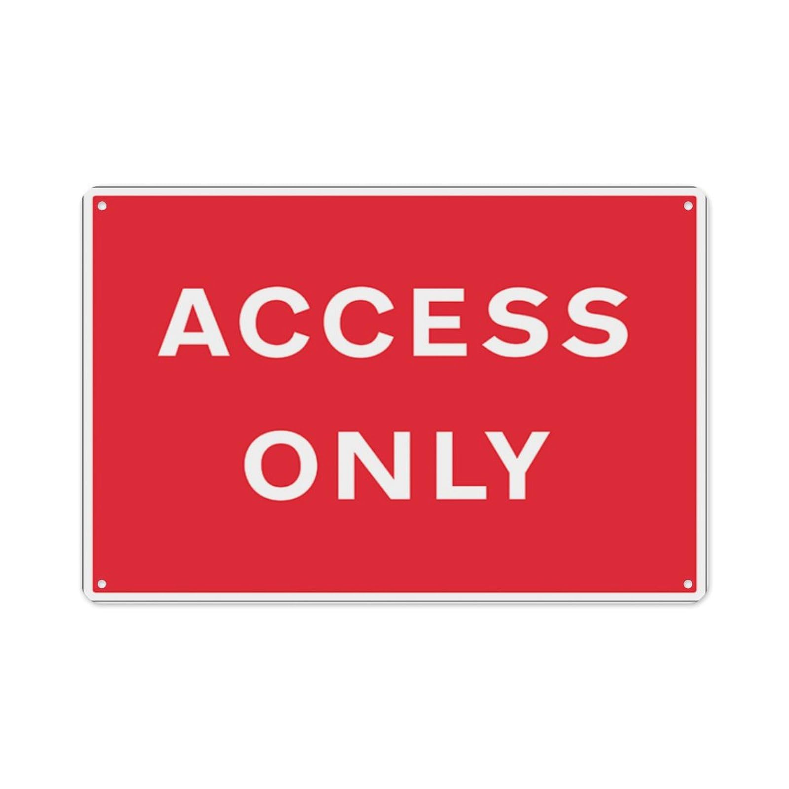 peiyeety Access Only Aluminum Tin Warning Signs For Home Outdoor Garden 12X16 Inches