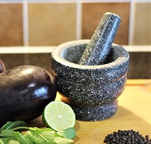 Home Hut UTIMURA Granite Mortar & Pestle