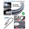 2Pack Multi Charging Cable Cord for Travel Essentials,Apple Watch Charger,iPhone Charger,[3-in-2] Type C/Lightning Cable Portable Designed for iWatch,iPhone 17-8,Galaxy S25-21,AirPods,iPad-1.8M Gray