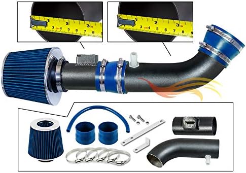 R&L Racing MATTE BLACK PIPE BLUE - SHORT RAM INTAKE Compatible With 04-11 Ford RANGER/MAZDA B4000 4.0L RLWSI-FD-R17BLB