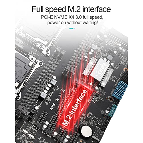 Motherboard,Eryue X99 Dual Gaming Motherboard Mainboard With 8 Ddr4 Memory Slots 10 3.0 Ports Support Intel Lga2011 V3/V4 Series Cpu #TOP5