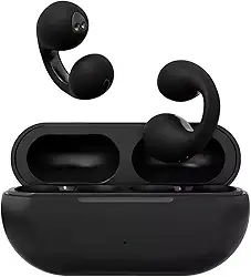 Fone de Ouvido Bluetooth com Condução Óssea, Preto, IPX5 à Prova D'água, 5h de Autonomia, Design Ear-Clip, Ideal para Esportes e Atividades ao Ar Livre