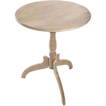 Atmosphera Table Ronde Gueridon Diametre 59 Cm Coloris Bois Amazon Fr Cuisine Maison