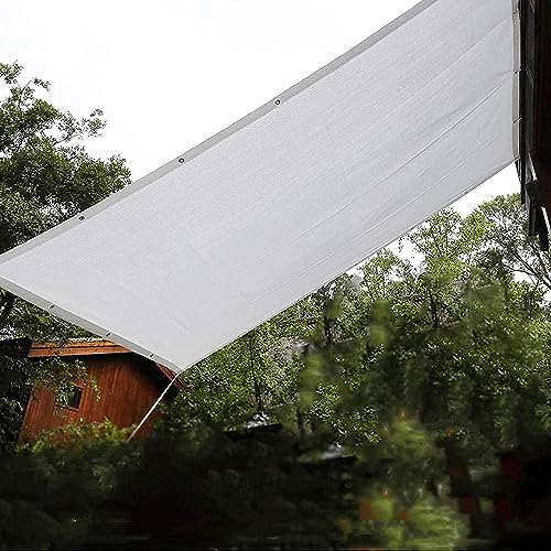 Per Gewächshäuser Terrassen Hühnerställe - UV-Schutz strapazierfähiger Outdoor-Stoff mit Ösen ideal für Vordächer und Pergolen & Sichtschutz.