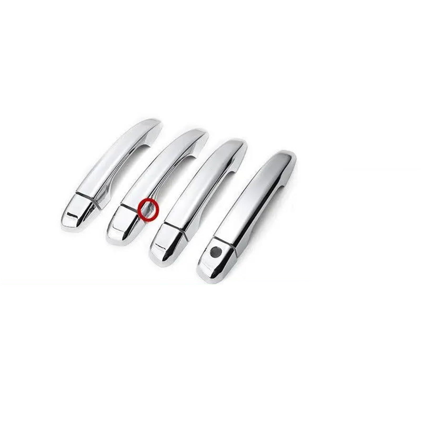 Noheeu Style4 Carbon Fiber Chrome Car Side Door Handle Decor Cover Trim For Accord 2018 2019 2020 2021 Styling Accessories(Style4)