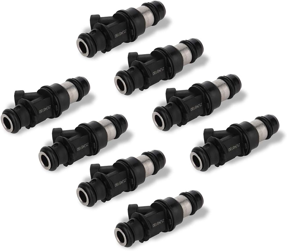 SCITOO Fuel Injectors Automotive Engine 3 Holes 8Pcs Replacement For Buick For Rainier 2004,For Cadillac For Escalade 2002-2004 2006,For Hummer For H2 2003 2005-2007