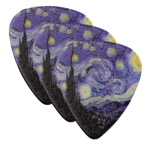 SWOOMEY 3個特色星空吉他?片 厚 アコースティックギター ウクレレ用 しっ