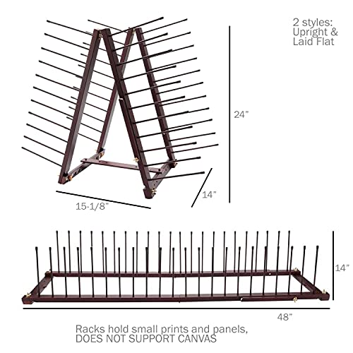 Creative Mark Rue Panel Ladder – Versatile Art Drying Rack for Painting Panels, Brushes, and Artwork – Holds Up to 22 Panels Ranging from 4x4 to 18x24 – Lightweight and Adjustable Storage Solution