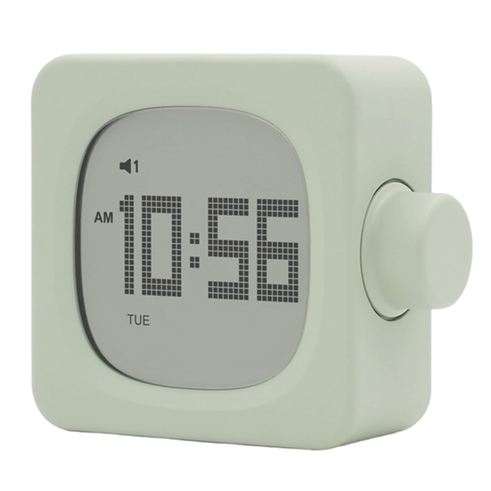 Jazuaiao LED Display Digital Alarm Clock with Snoozes Function Countdown USB Chargeable 2 Alarms Cubic Desktop Night Lamp Desk Alarm