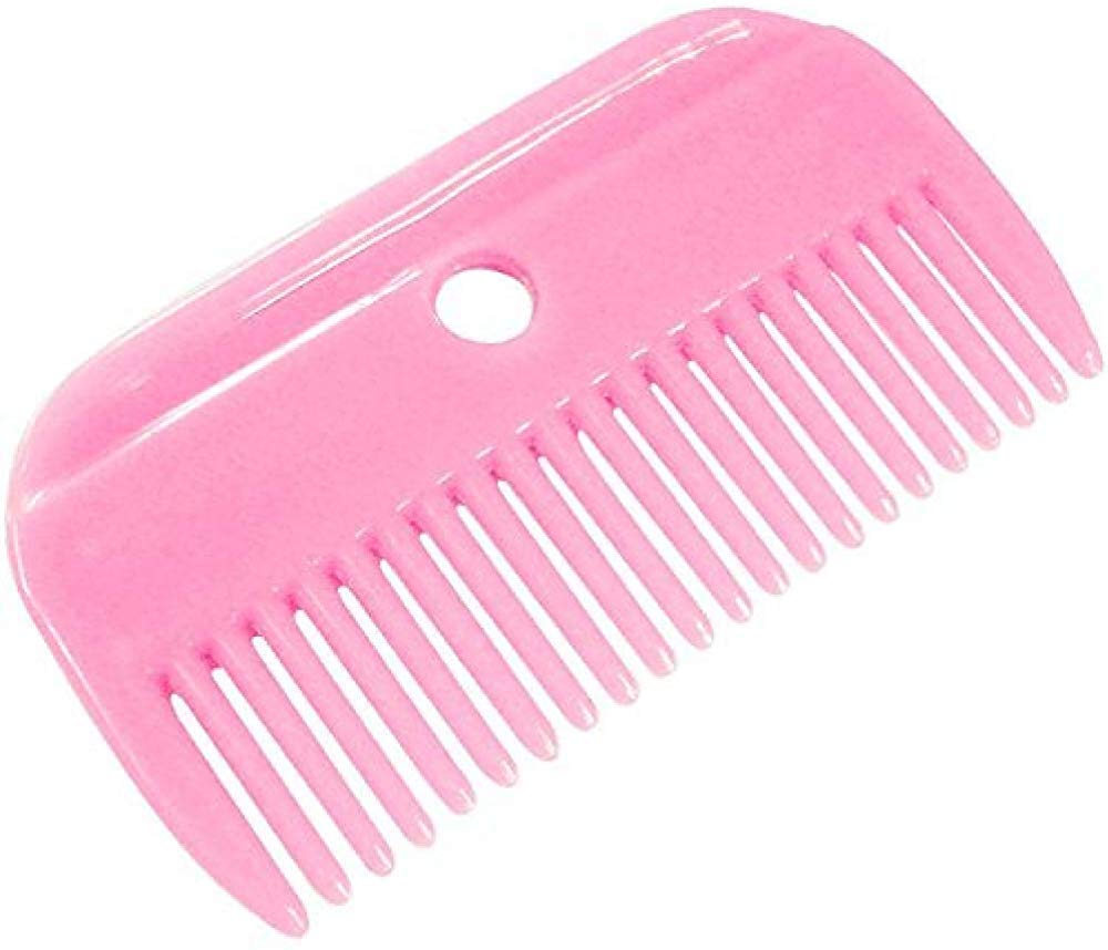 Lincoln Plastic Mane Comb - Horse & Pony Grooming - Pink