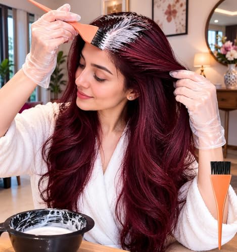 Image of Sophia Dye Brush, Hair Coloring & Bleach Application Brush for Salon and Home Use, hair applicator for color, henna & mehandi