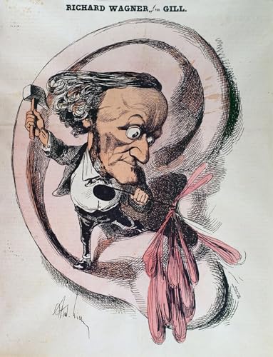 Cuadro arte pared Richard Wagner: pintura decorativa de Andre Gill para decoración de salón