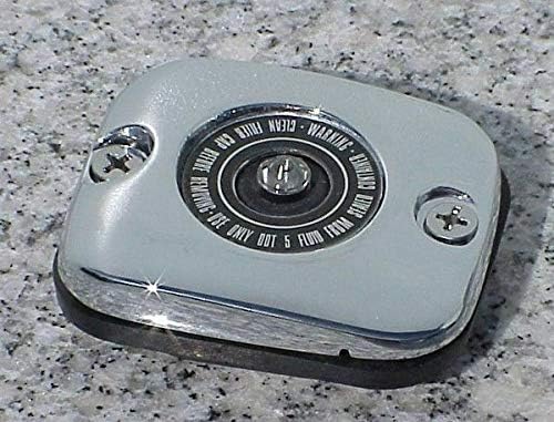 i5motorcycle Chrome Front Brake Fluid Reservoir Cap Compatable for Harley Davidson Sportster 883 1200 Softail Dyna Electra Glide Road King