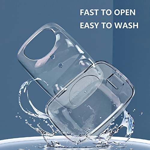 SpringSmart Banheiro hamster com conjunto de pás, banheira de areia transparente com grande espaço p