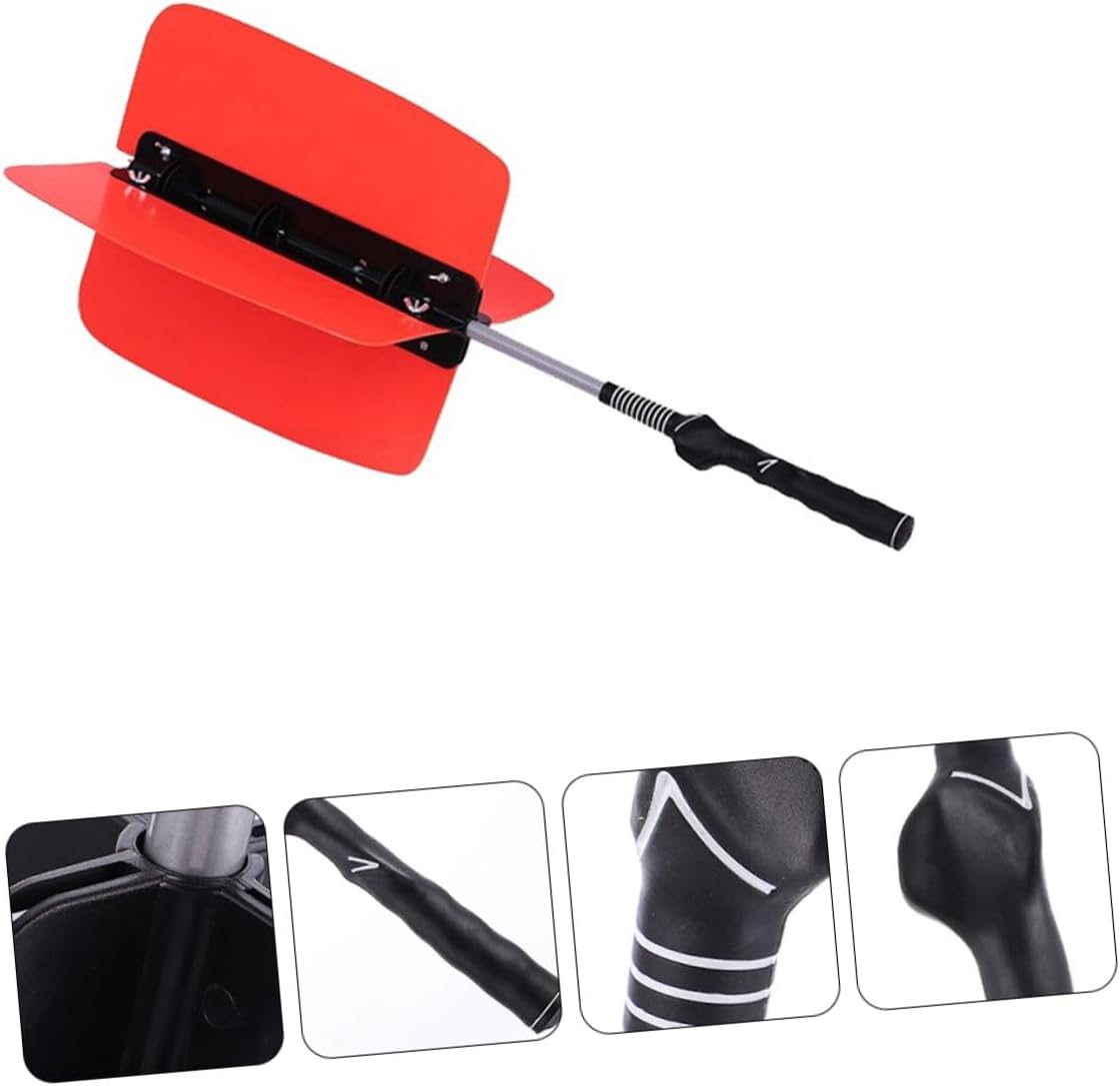 Veemoon Golf Swing Trainer Training Grip Pinwheel Tool for Swing Practice and Wrist Strengthening Resistance Training Aid for Golfers for Indoor and Outdoor Use Random Color