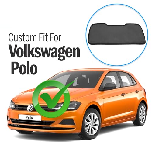 Image of Autofact Dicky Curtain for Volkswagen Polo | Custom Fit Rear Windshield Sunshade | UV & Heat Protection | Foldable Mesh | Privacy & Cooling Car Accessory