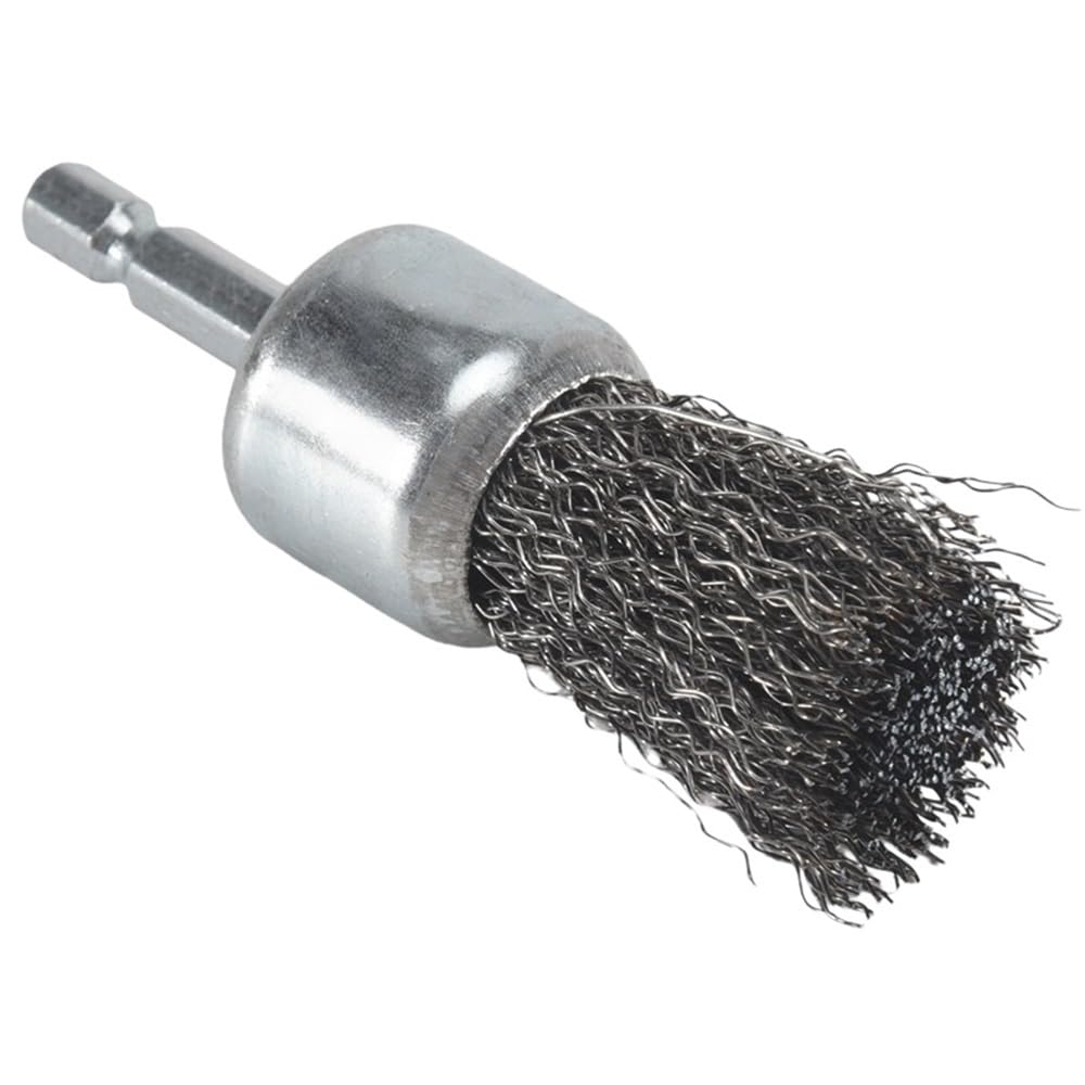 Brocha de alambre para taladro sistema de cepillo del alambre acero carbono 9pcs con la caña hex. for limpiar tamaños múltiples pintura