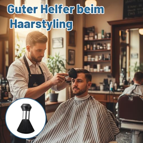 5-tlg. Friseur Zubehör Set mit Neck Brush Set, weicher Friseurbürste und Haarbürsten, professionelle Barber Accessoires zur Haarreinigung und Nackenreinigung, ideal für Salon und Haushalt