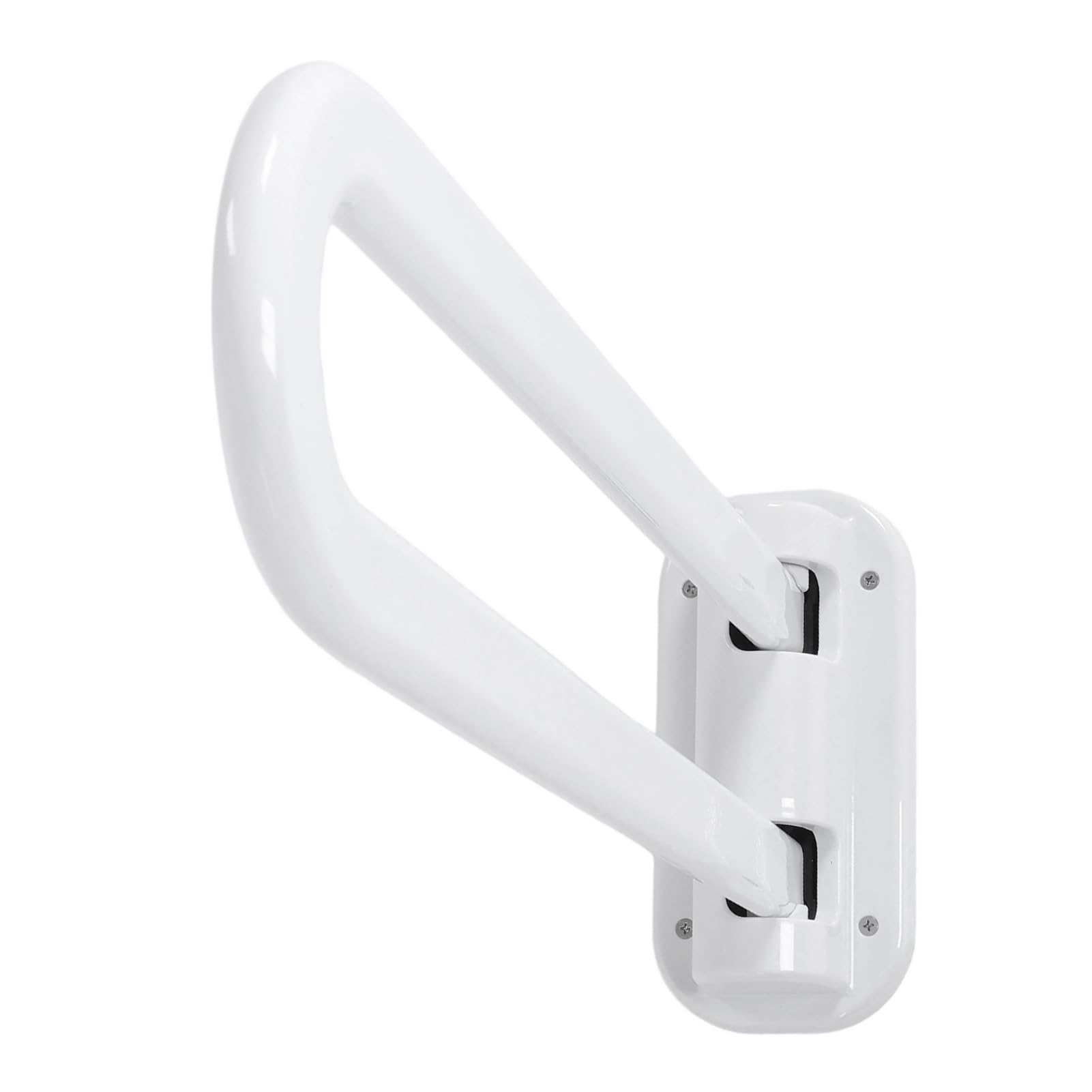 Barra de Seguridad Abatible para Inodoro, Barra de Apoyo Plegable que Ahorra Espacio para Baños Pequeños, Ajustable, Soporte Resistente para Personas Mayores y Asistencia de Movilidad,