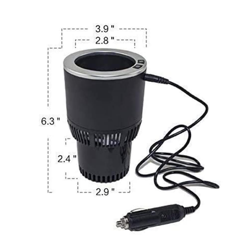 2-in-1 Car Cup Heater & Cooler – Keeps Drinks Hot Or Cold, Plugs Into Cigarette Lighter