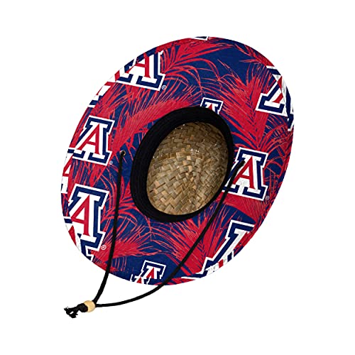 Image of FOCO Men's NCAA College Team Logo Floral Straw Sun Hat