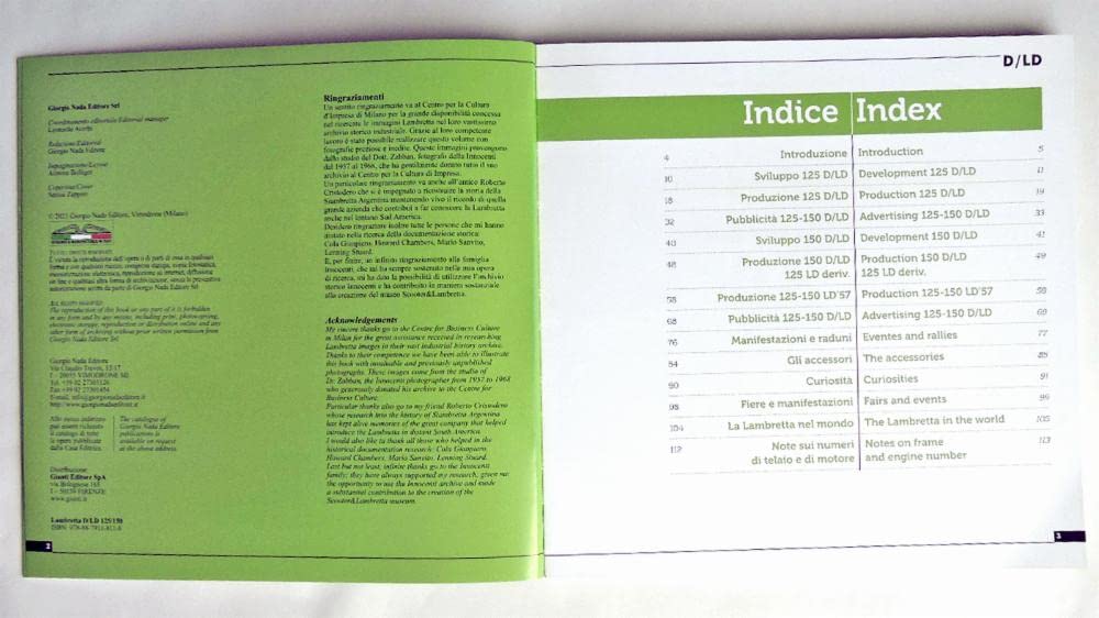 Lambretta D/LD 125/150: Storia, modelli e documenti - History, Models and documentation