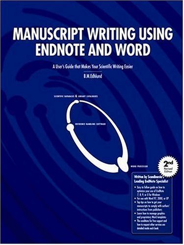 Endnote Books Amazon.com: Manuscript Writing Using Endnote And Word: 9781411625068 ...